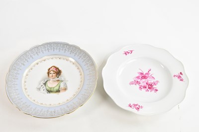 Lot 1575 - KPM BERLIN; a late 19th century porcelain...