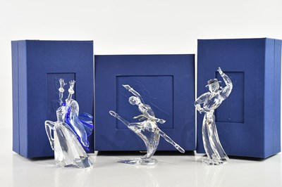 Lot 1416 - SWAROVSKI; three glass figures comprising...