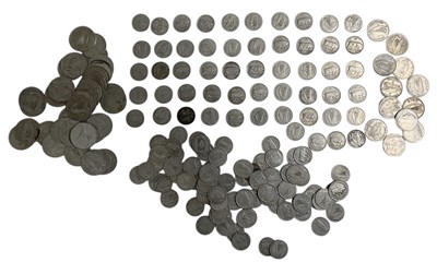 Lot 1522 - IRISH SILVER COINS (75%/0.75 silver); a...