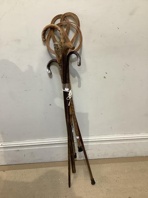 Lot 1370 - Two early 20th century white metal mounted...