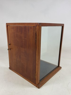 Lot 10 - A glazed display case with key, ideal for...