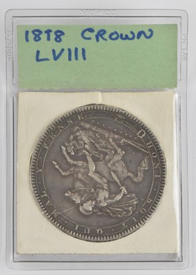 Lot 1548 - A George III 1818 silver crown, type LVIII.