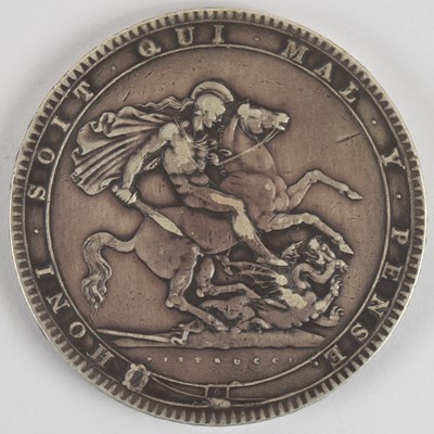 Lot 1550 - A George III 1820 silver crown, type LX.