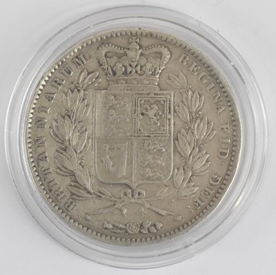 Lot 1553 - A Victoria 1847 standard edition silver crown...