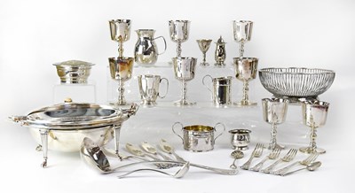 Lot 585 - A quantity of silver plated items, to include...