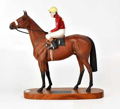 Lot 194 - BESWICK; a model of Red Rum with jockey Brian...