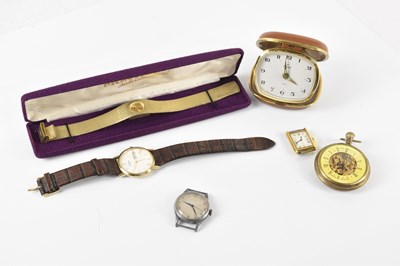 Lot 678 - LONGINES; a gentleman's military wristwatch,...
