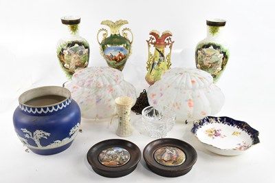 Lot 1589 - A collection of Victorian and later ceramics...