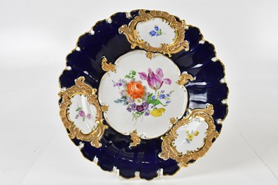 Lot 1582 - MEISSEN; a 20th century hand painted cabinet...