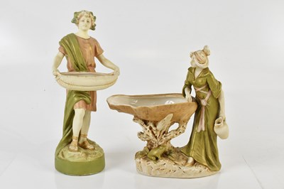 Lot 1467 - ROYAL DUX; an Art Nouveau centrepiece...