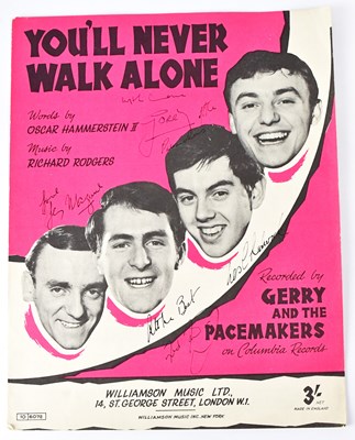 Lot 428 - GERRY AND THE PACEMAKERS; a copy of the sheet...