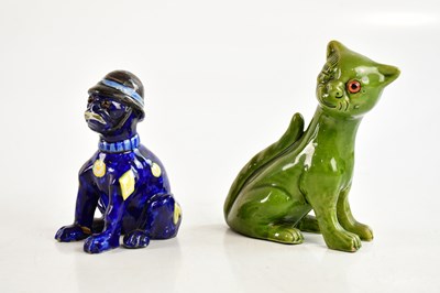 Lot 1429 - MOSANIC; a novelty art pottery faience ware...