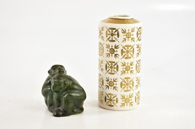 Lot 1430 - KNABSTRUP; a Danish ceramic vase of...