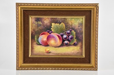 Lot 1549 - CHRISTOPHER HUGHES; a hand painted rectangular...