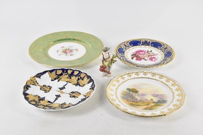 Lot 1633 - MEISSEN; a gilt and relief decorated cabinet...