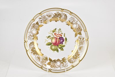 Lot 1635 - SPODE; a hand painted porcelain cabinet plate,...