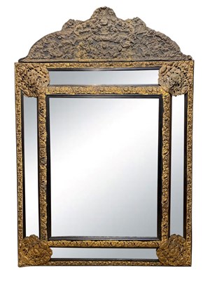 Lot 126 - A large 18th century style Dutch embossed...