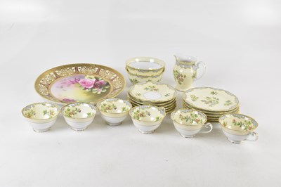 Lot 1637 - NORITAKE; a six setting part tea service and a...