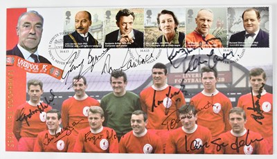 Lot 545 - GEORGE BEST; a signed first day cover.