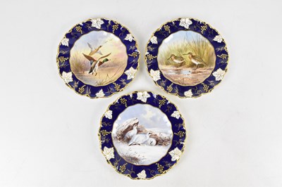 Lot 1544 - WILLIAM BIRBECK FOR ROYAL CROWN DERBY; three...