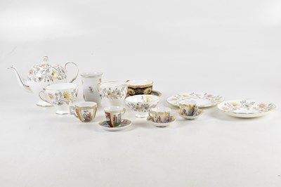 Lot 1585 - MEISSEN; a hand painted floral decorated...
