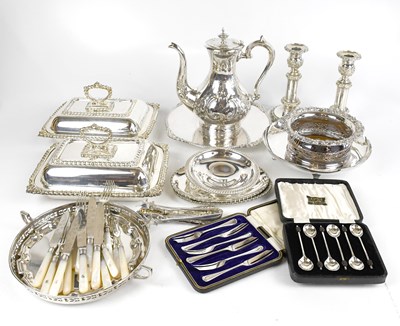 Lot 2002 - A selection of 19th century and later silver...