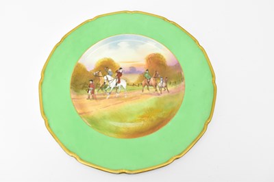 Lot 273 - ROYAL DOULTON; a hand-painted display plate...