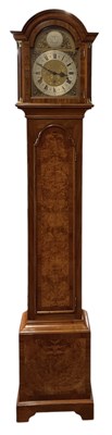 Lot 123 - A good quality reproduction walnut cased...