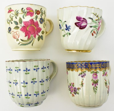 Lot 574 - Four late 18th/early 19th century porcelain...