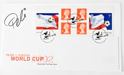 Lot 556 - PELE; a signed first day cover, World Cup 2002.