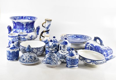 Lot 1507 - A collection of Edwardian and modern blue and...