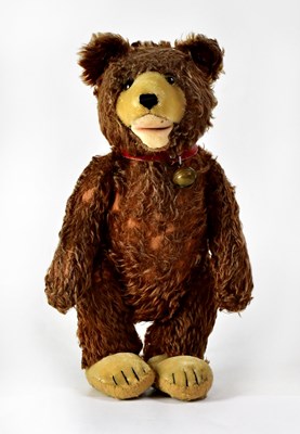 Lot 381 - STEIFF; a jointed mohair teddy bear, with...