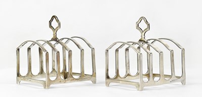 Lot 753 - REID & SONS; a pair of George V hallmarked...