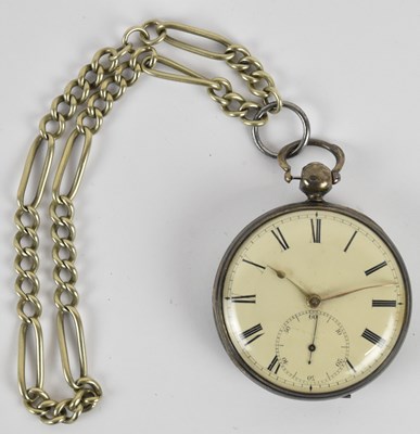 Lot 1638 - A Victorian hallmarked silver cased open face...