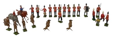 Lot 340 - A collection of twenty-eight painted lead...