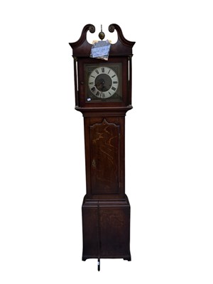 Lot 1280 - A late 18th century and later longcase clock,...