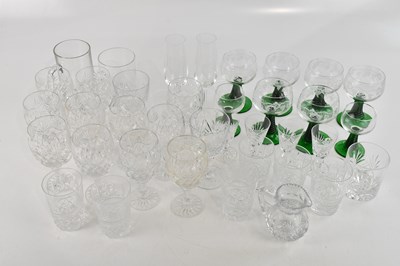 Lot 1668 - A mixed collection of cut glass including...