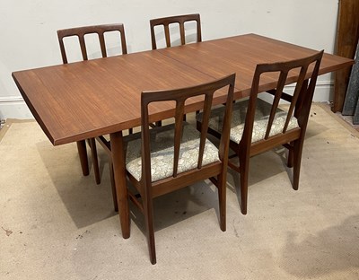 Lot 1007 - JOHN HERBERT; a mid century teak extending...