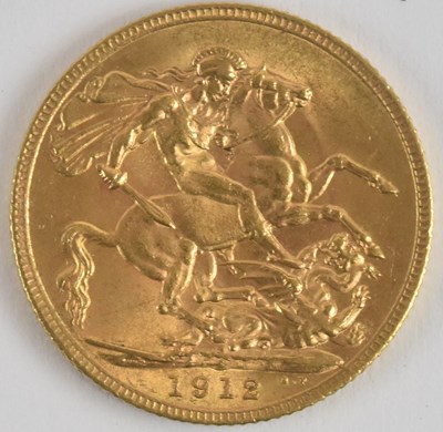 Lot 1523 - A George V full sovereign, 1912.