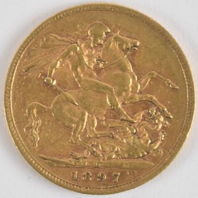 Lot 1524 - A Victoria full sovereign, 1897, old head,...