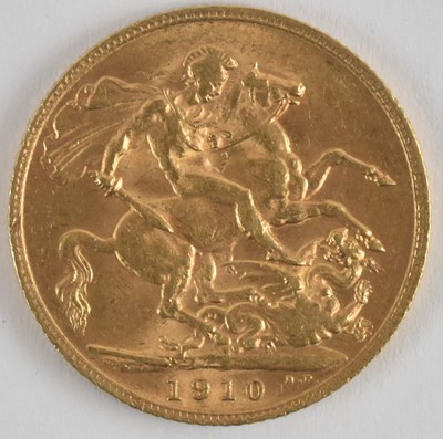 Lot 1525 - An Edward VII full sovereign, 1910.