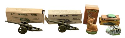 Lot 513 - Two 4:7 scale boxed naval gun models, a...