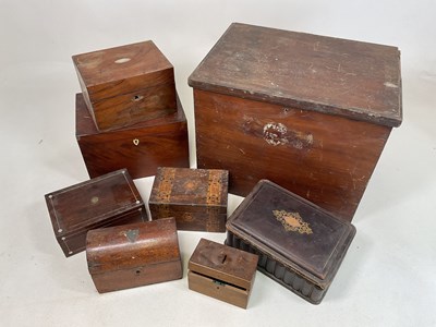 Lot 27 - A quantity of wooden boxes constructed of...