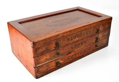 Lot 336 - RAWORTH'S CROWN SEWING COTTON; a vintage...