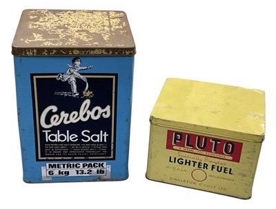 Lot 377 - A vintage Cerebos Table Salt tin, 21.5 x 15.5...