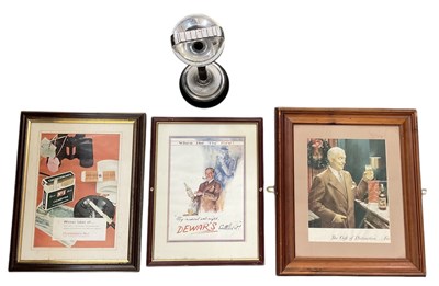 Lot 353 - A 1930s Art Deco chrome and bakelite ashtray,...