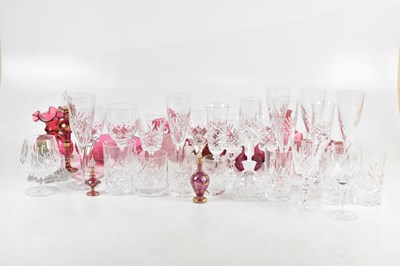 Lot 1659 - A large collection of cut glass mainly...