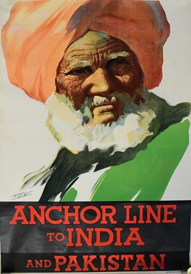 Lot 298 - ANCHOR LINE; an original poster 'Anchor Line...