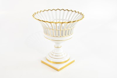 Lot 1616 - VISTA ALEGRE; a Portuguese porcelain pedestal...