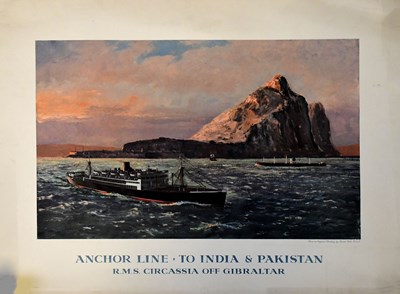 Lot 310 - ANCHOR LINE; an original advertising poster,...